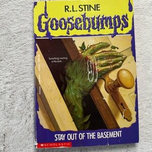 Scholastic Goosebumps Book with Green and Yellow Cover